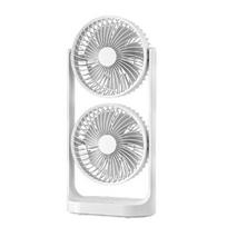 HOMEFISH Double head desktop fan, high wind power air circulation fan, creative double-layer fan for office and dormitory
