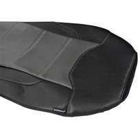 Black Seat Cover Set - 2 Front Buckets + Rear Bench + Headrests