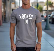 Locked In Shirt, Motivational T-Shirt, Gym Mindset Tee, Focus Discipline Shirt, Inspirational Graphic Tee, Fitness Streetwear Top S