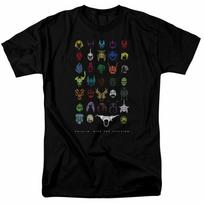 Mighty Morphin Power Rangers Villains T Shirt Mens Licensed Classic TV Black S