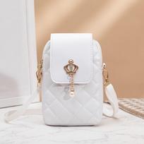 Single Shoulder Phone Messenger Bag PU Leather Ladies Crossbody Bag Crossbody Phone Purse  Female balta
