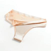 Fashion Triangle Thong Women's Plus Size Ice Silk Seamless Yoga Underwear Sexy Girl Triangle Underwear M