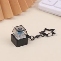 Diy Keyboard Fidget Keychain Keys Button With Led Light Clicker Toy Stress Relief Pass The Time Keycap Pinch Toy B