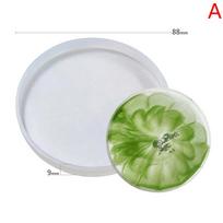 Diy Crystal Epoxy Resin Mold Round Coaster And Coaster Storage Box Silicone Mold A