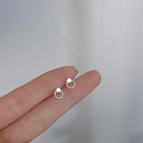 1Pair Minimalist Silver Needles Ear Studs Tulip Little Cherry Small Love Heart Earrings Women Butterfly Piercing Earring Gifts A17