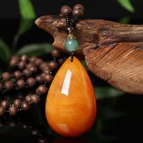 Vintage Ethnic Style Women's Neck Chain Beeswax Drop Beads Rope Choker Sweater Chain Long Chain Women Pendant Necklace Jewelry A1