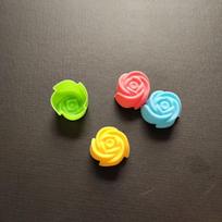10Pcs/Lot 3Cm Various Flower Designs Silicone Cake Mold Chocolate Pudding Ice Mould Cupcake Baking Tools Diy Mini Soap Molds onesize
