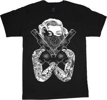 Marilyn Monroe Gangster T-shirt Graphic Tee Shirt XXXL