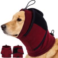 Adjustable Dog Soothing Head Cover Soundproof Anti Anxiety Calming Head Wrap Soft Breathable Pet Noise Reduction Scarf