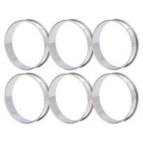 6PCS Easy Demoulding Silicone Mold Open Bottom Chocolate Mold Practical Baking Mold  Crumpet Making sidabras
