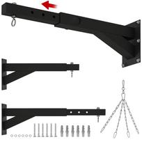 Punch Bag Wall Bracket, 5-Length Adjustable Boxing Bag Bracket for Kickboxing, Muay Thai, Punching Training 65 x 12 x 20 cm juoda