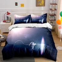 Astronaut Space Galaxy Bedding Set Bedding set (1 duvet cover, 2 pillowcases, duvet not included) 135x200cm