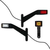 LED marker lamp 12V-36V Right on a rubber arm, three-color, long, with a 0.3m cable FT-145 P LED