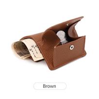 New RFID Lychee Pattern Women's Coin Purse - Small, Stylish Flip Cover Wallet with Coin Storage ruda