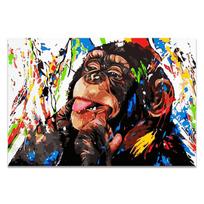Grafiti Mielas Beždžionėlės Drobės Tapyba Spalvingas Spausdintas Plakatas ir Spaudiniai Tapyba Sienų Paveikslai Svetainei Namų Dekoracijos 21x30cm No Frame