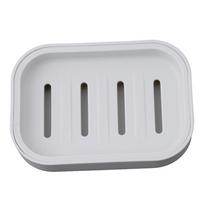 Soap Dispenser Dish Case Holder Container Box for Bathroom Travel Carry Case pilka spalva