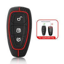 Silicone Car Key Case Shell for Ford Kuga Focus Mk3 Mk4 Mondeo Fiesta Titanium Ecosport Transit MK8 key Cover Remote Accessories juoda