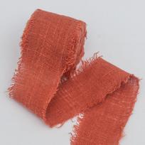 Elegant Hand-torn Burlap Ribbon Fine Cotton and Linen Tassel Bow Cloth Strip Wedding Invitation Birthday Card Package Product Decorative Ribbon 4cm*5 yards/1 roll
