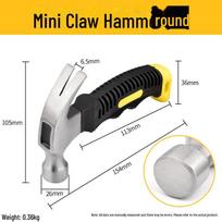 Multifunctional Household Claw Hammer: Mini, Safety, & Woodworking Hammer with Nail Pulling Feature