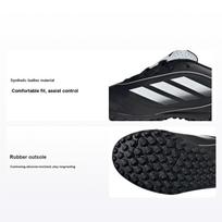 Adidas Goletto 9 Synthetic Leather Comfortable Fit Durable Low Top Soccer Shoes Kids Soccer Shoes Black White IH0101 28