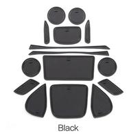 Car Rubber Door Groove Mat for Toyota Yaris Cross XP210 ~2023 2022 Cup Cushion Gate Slot Coaster Dust-proof Pad juoda
