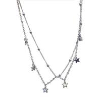 Elegant Alloy Material Neckwear Star Pendant Choker Suitable for Party Daily 1
