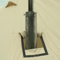 Camping Tent Chimney Exhaust Resistance Heat Dissipation Mesh Cover for Outdoor Accessories BBQ Large