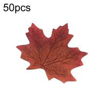 50 vnt. dirbtinis rudens rudens lapų klevo fotorekvizitas namų vestuvių vakarėlio dekoravimas 50pcs kava