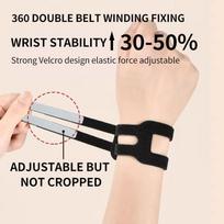 TFCC Exposed Weightlifting Sports Wrist Wrap - Elastic Compression Support for Yoga, Basketball, and Fitness Adjustable Velcro (Single)