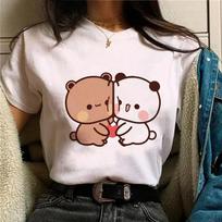 Bubu Dudu Tshirt Female Unisexga Designer Cartoon Print Pattern Tshirt Girl Comical and Cute Casual Round Neck Minimalist Clothes S