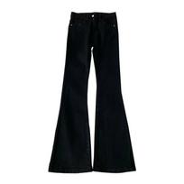 White Spicy Girl Micro-Flare Jeans: 2025 Winter Women's Slimming Straight-Leg Pants 2XL