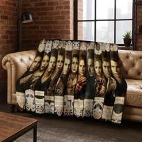 2026 New The Vampire Diaries Damon Salvatore Flannel Blanket,Warm and Cozy Soft Throw Blanket for Home Bedroom Bed Sofa Cover 75x90cm