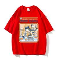 A Cure for Stupid People Clothing Male Breathable Tshirt Loose TShirts Harajuku Casual Short Sleeve Couple TEE M