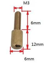 M3 M4 M5 x 6 8 10 12 16 20 mm Brass Hand twisting Small Head Screw Bolt copper