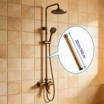 Antikinis vonios dušo prailginimo strypas ir aukščio strypas, dušo priedai 30cm beige