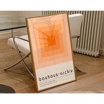 Mid Century Bauhaus Poster Geometric Wall Art Canvas Prints Living Room Bedroom Bright Colourful Artwork for Home Decor 21X30CMNo Framed