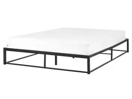 Metalinė lova VIRY 160 x 200 cm Juoda