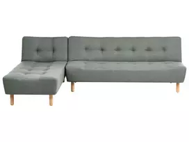 Išskleidžiama modulinė sofa-lova 4 asmenims ALSTEN, žalia, dešininė
