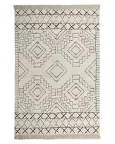 Kilimas ZEYNE smėlio spalvos 140 x 200 cm medvilninis