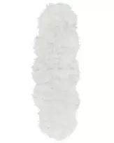 Dirbtinio kailio kilimas MAMUNGARI Baltas 60 x 180 cm