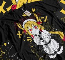 Miss Kobayashi's Dragon Maid T-Shirt Anime Manga Tohru Sweater Hoodie Soft Tee L