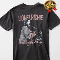 Vintage All Night Long Lionel Richie Black Shirt Men Women Cotton L