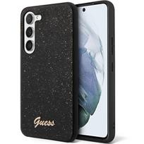 GUESS GUHCS23SHGGSHK S23 S911black hard case Glitter Script