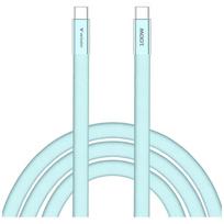 Verbatim SoftTouch USB-C to USB-C Sync  AND  Charge Cable, 100W PD3.0, 120cm, blue, 30276