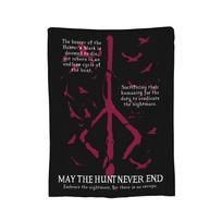 Bloodborne Dark Souls Blanket Flannel Textile Decor Multi-function Lightweight Throw Blanket for Bedding Couch Rug Piece Size: 75*100cm, Weight: 230 GSM
