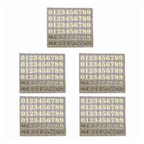 Glitter Scrapbook decoration Alphabet Sticker Epoxy filling sticker Number Sticker Labels Stickers 06