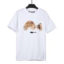 Wholesale cross-border tide brand palm angel dark decadent severed bear short-sleeved t-shirt for men and women couples loose ins half-sleeves S balta