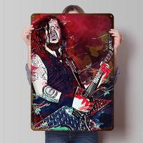 DIMEBAG DARRELL Skardinės Plakato Pritaikomas Sienų Menas Retro Vintažiniai Metaliniai Ženklai Namų Kambariui Sienos Dekoracija Žaidėjo Dekoras Žaidimų 20X30CM black