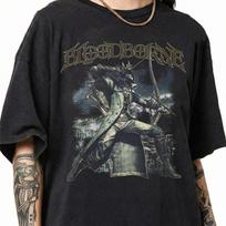 Retro 90's Bloodborne The Hunter T-Shirt, Gothic Game Tee, Soulslike Vintage Graphic Shirt 2XL