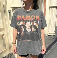Vintage Damon Salvatore Shirt, Team Damon T-shirt, Vampire Diaries Graphic Tee, Retro 90s Style Movie Shirt, Ian Somerhalder Shirt XL